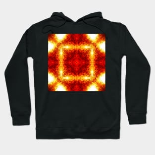 Ominous Red Kaleidoscope pattern (Seamless) 1 Hoodie